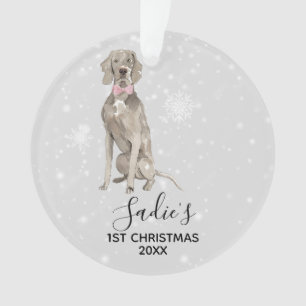 Weimaraner Dog Holiday Christmas Ornament