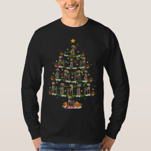 Weimaraner Dog Lover Xmas Lighting Weimaraner Chri T-Shirt