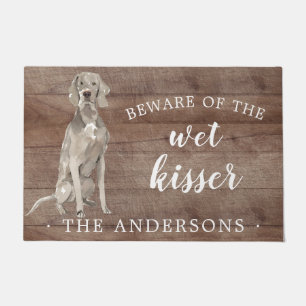Weimaraner Dog Personalized Door Mat