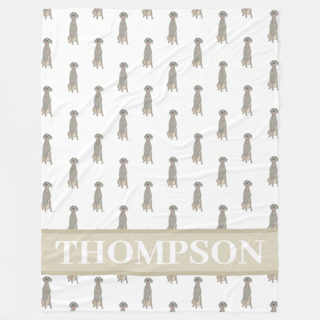 Weimaraner Fleece Blanket (Front)