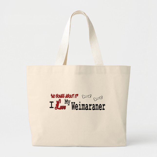 Weimaraner Gifts Large Tote Bag (Front)