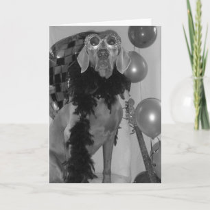 Weimaraner Greetings Card