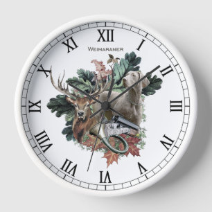 Weimaraner, "Grey Ghost"  Clock