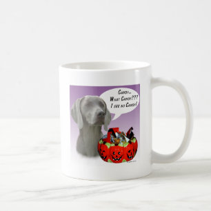 Weimaraner Halloween Candy Coffee Mug