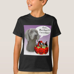 Weimaraner Halloween Candy T-Shirt
