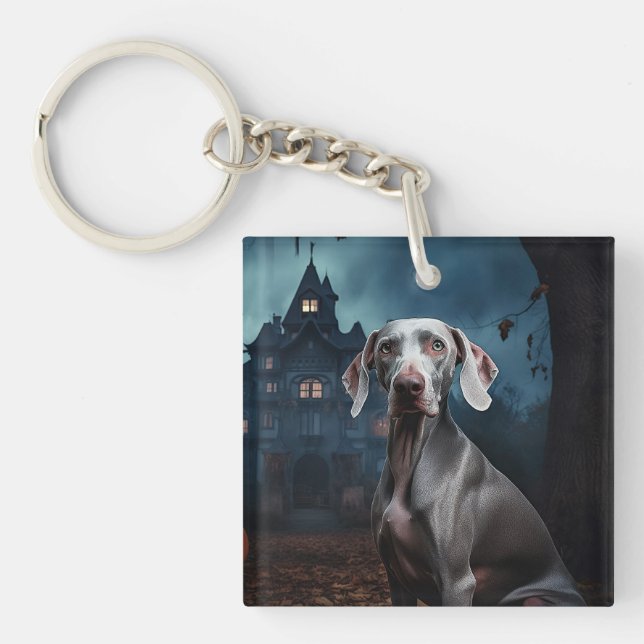 Weimaraner Halloween effroi (Devant)