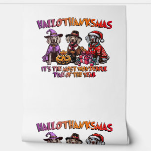 Weimaraner Halloween Thanksgiving Christmas Oversi Wallpaper