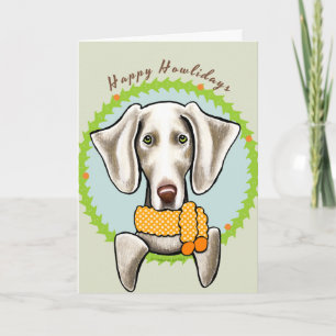 Weimaraner Happy Howlidays Holiday Card