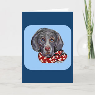 Weimaraner Holiday Card