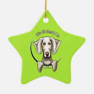 Weimaraner IAAM Ceramic Ornament