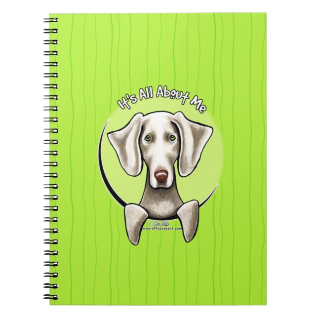 Weimaraner IAAM Notebook (Front)