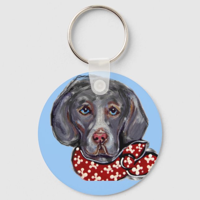 Weimaraner Keychain (Front)
