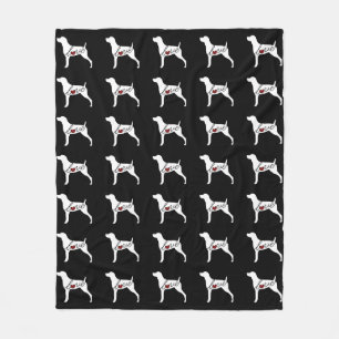 Weimaraner Love Fleece Blanket