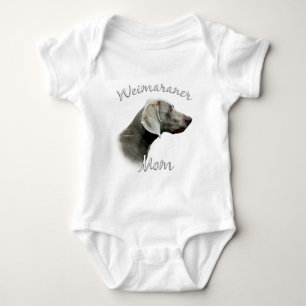 Weimaraner Mom 2 Baby Bodysuit