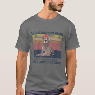 Weimaraner Mom Bandana Match Vintage Mother's Day T-Shirt