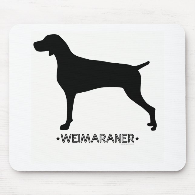 Weimaraner Mousepad (Front)