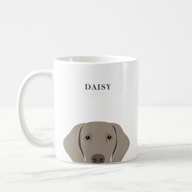 Weimaraner Mugs (Left)