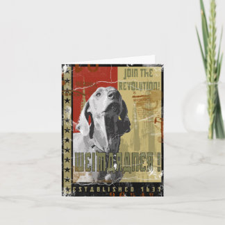 Weimaraner Nation : Vintage Weimaraner! Card