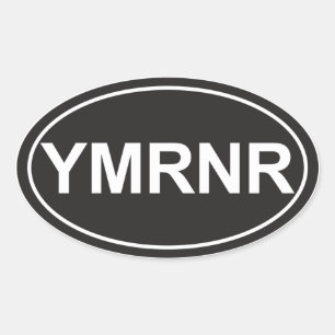 Weimaraner Nation : YMRNR Euro Style Oval Sticker