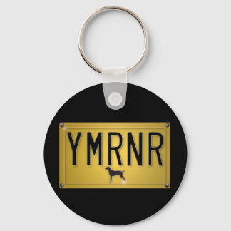 Weimaraner Nation : YMRNR License Plate Keychain