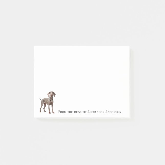 Weimaraner Personalize Notes (Front)