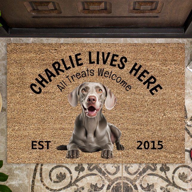 Weimaraner Personalized Dog Lover  Doormat (Creator Uploaded)