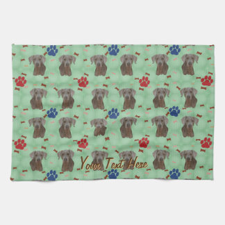 Weimaraner Portrait Kitchen Towel