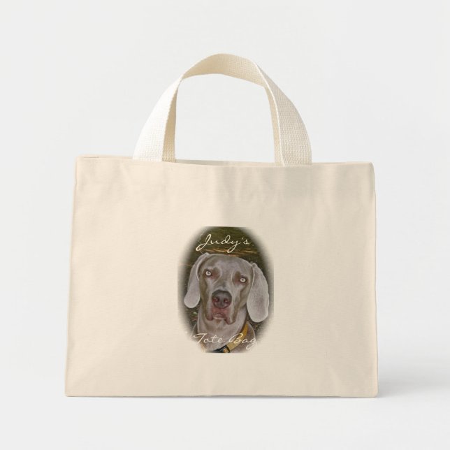 Weimaraner Portrait Tote Bag for Personalization (Front)