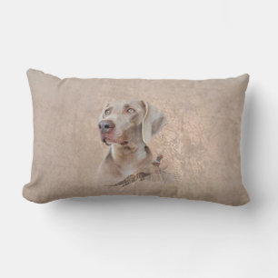 Weimaraner Poster Canvas Print Tapestry Acrylic Pr Lumbar Pillow