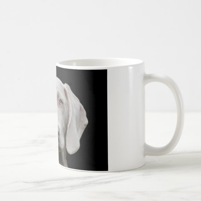 Weimaraner puppy eyes coffee mug (Right)