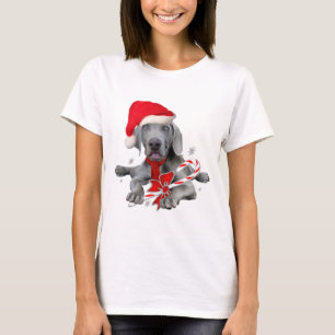 Weimaraner Puppy Santa T-Shirt