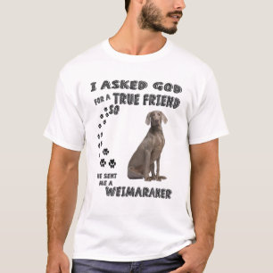 Weimaraner Quote Mom Weim Dad Costume, Cute Grey H T-Shirt