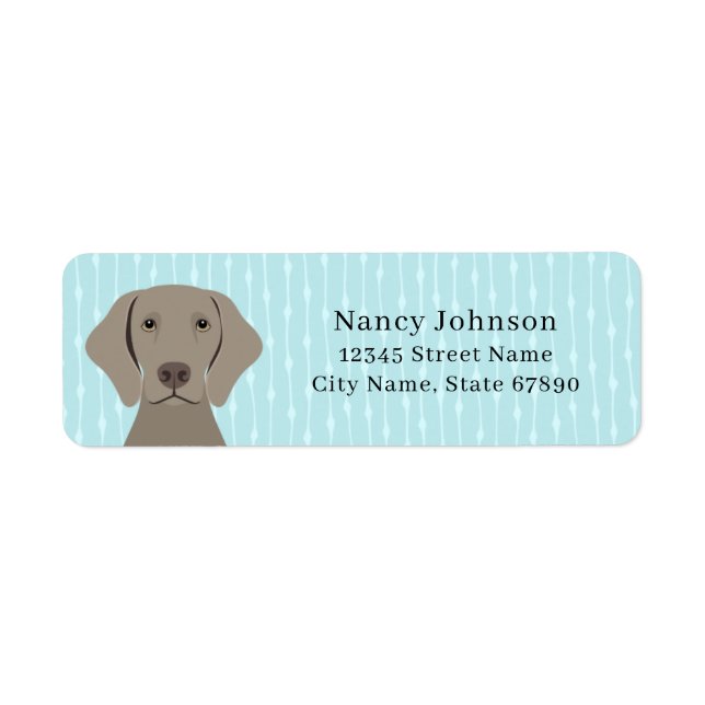 Weimaraner Return Address Labels (Front)