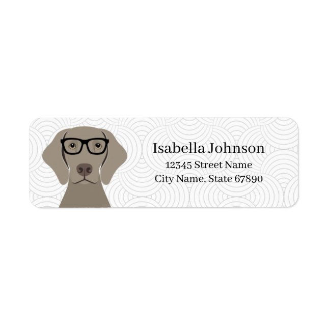 Weimaraner Return Address Labels (Front)