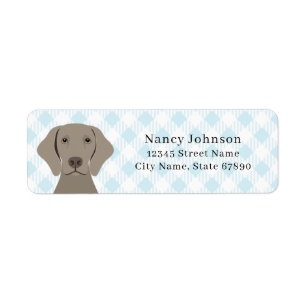 Weimaraner Return Address Labels
