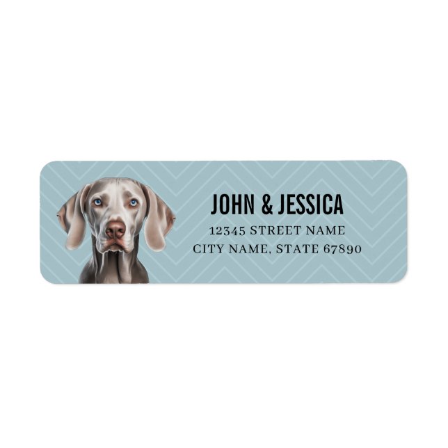 Weimaraner Return Address Labels (Front)