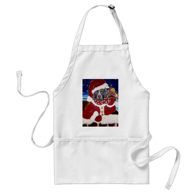 Weimaraner Santa Standard Apron (Front)