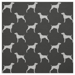 Weimaraner Silhouettes Pattern Fabric