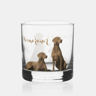 Weimaraner – Silver Ghost Hunter Whiskey Glass