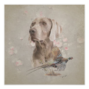 Weimaraner Tapestry Poster