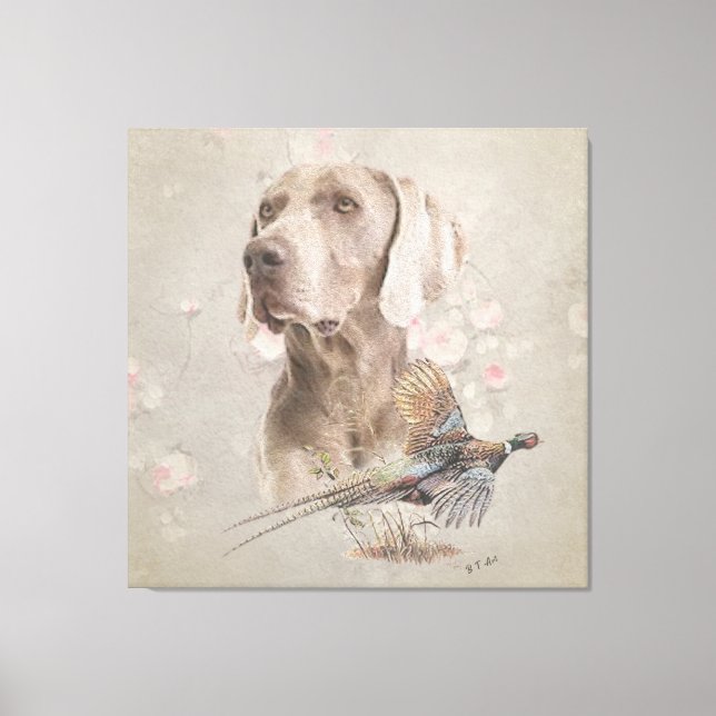 Weimaraner Tapestry Poster Acrylic Print (Front)