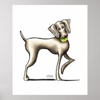 Weimaraner Tennis Pro
