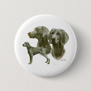 Weimeraner 2 Inch Round Button