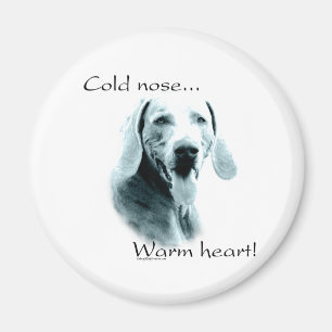 Weimeraner Froid Nez Chaud Coeur - Aimant
