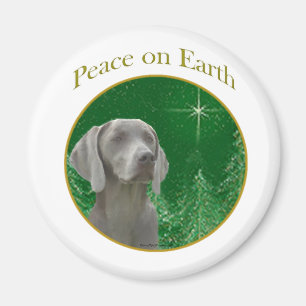 Weimeraner Peace on Earth - Magnet