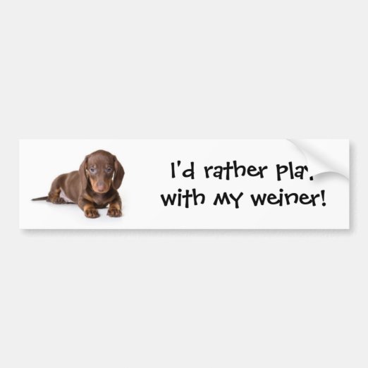 Weiner Dog Bumper Stickers & Car Stickers Zazzle CA