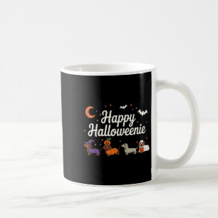 Weiner Dog Witch Happy Halloweenie Cute Halloween Coffee Mug