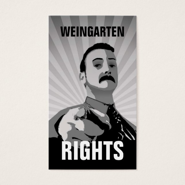 WEINGARTEN RIGHTS Business Card (Front)