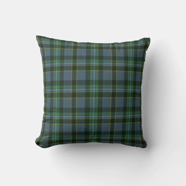 Weir Ancient Original Scottish Tartan Throw Pillow (Front)