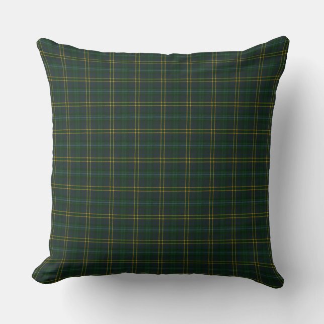 Weir Modern Original Scottish Tartan Throw Pillow (Front)